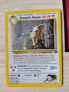 Pokémon karta Giovanni's Persian - 8/132 - Holo Gym Challenge VINTAGE