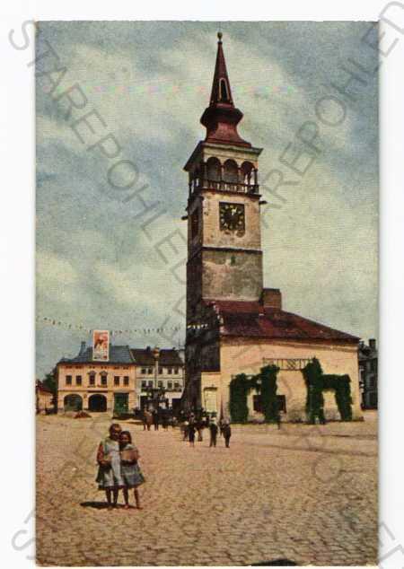 Dobruška Rychnov n. Kňažnú, námestie, radnice, Min - Pohľadnice miestopis