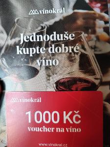 Voucher na víno v hodnotě 1000Kč