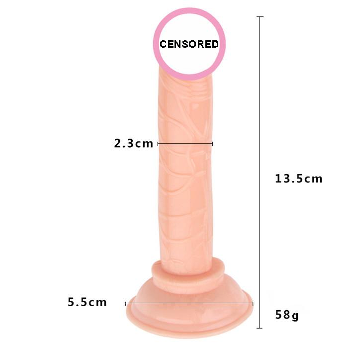 Menšie análne alebo vaginálne dildo s prísavkou DSP02 - Erotika