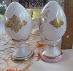 Veľkonočné porcelánové vajíčko na blahoželanie v tradícii šperkov Fabergé - Starožitnosti a umenie