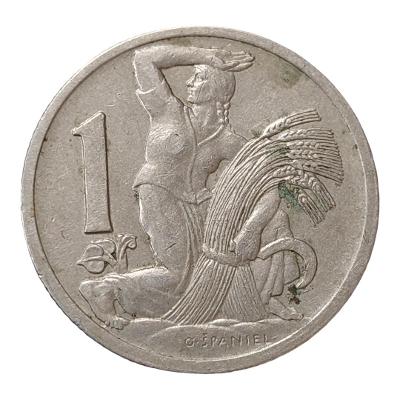 1 kč / koruna 1938 • První Republika • K0341514