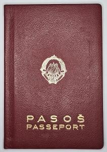 Cestovní pas - Jugoslávie 1965, neplatný