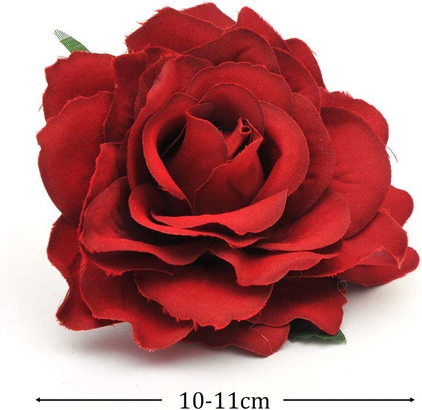Sponky do vlasov 5kus ruža červené - Kozmetika a parfémy