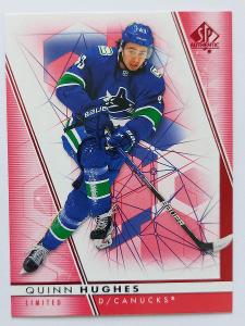 VANCOUVER CANUCKS 2022-23 SP Authentic RED LIMITED #43 Quinn HUGHES
