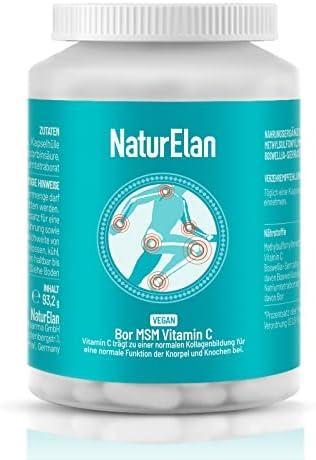 NaturElan - Bor, MSM a Vitamin C, 120 kapslí