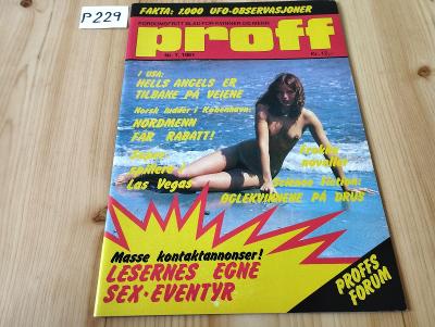 časopis Proff 1981 Skandinávie Pěkný stav Erotika pavool P229