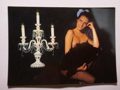 LUSTRY KAMENICKÝ ŠENOV - kartičkový kalendář 1989 !!! Rekl. AKT č.21