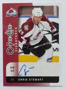 2010-11 O-Pee-Chee SIGNATURES #OSSW colorado avalanche STEWART