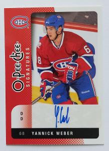 2010-11 O-Pee-Chee SIGNATURES #OSYW montreal canadiens WEBER