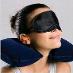 Nafukovací cestovný vankúš a maska ​​na oči - ľahšie zaspávanie 15128 - Šport a turistika