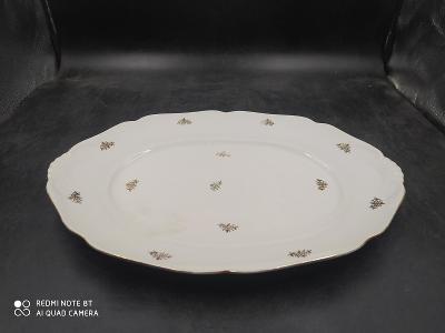 Porcelánový servírovací talíř, 36x26x3 cm (20384)