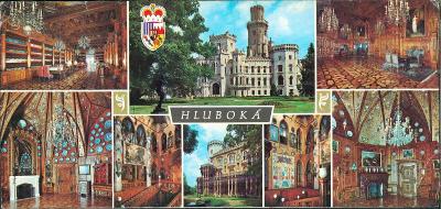 11D9750 Zámek HLUBOKÁ- velkoformátová pohlednice