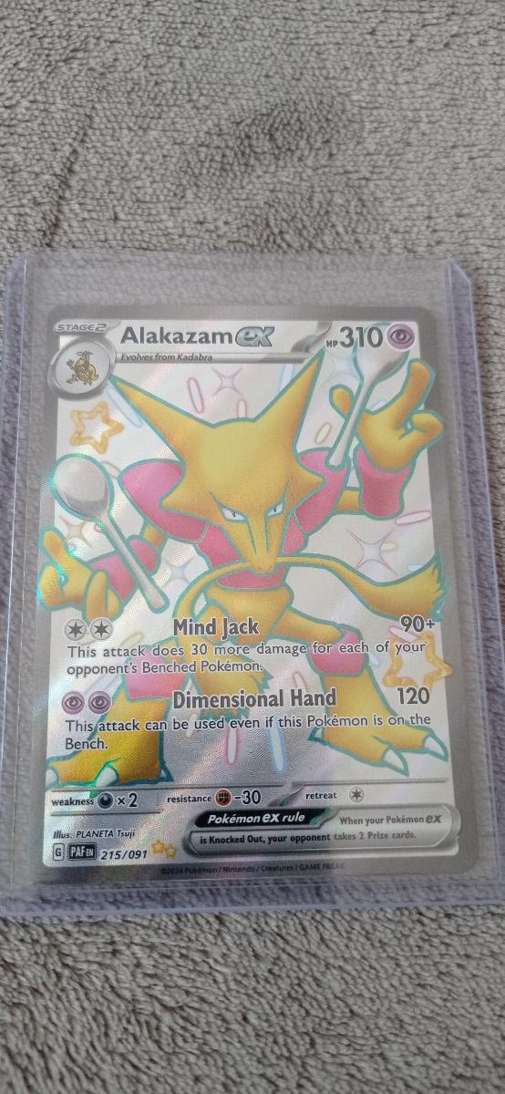 Pokémon TCG Paldean Fates Alakazam Ex 215/091 - Zábava