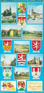 11D9766 Tachov, Cheb, Plzeň, Klatovy, ...- velkoformátová pohlednice