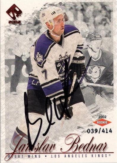 2001-02 Private Stock #124 Jaroslav Bednář RC + originálny podpis - Hokejové karty