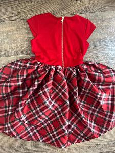 Šaty s rozšířenou sukní H&M, červené, vel 134