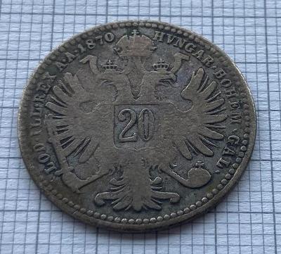 20 kreuzer 1870 FJI