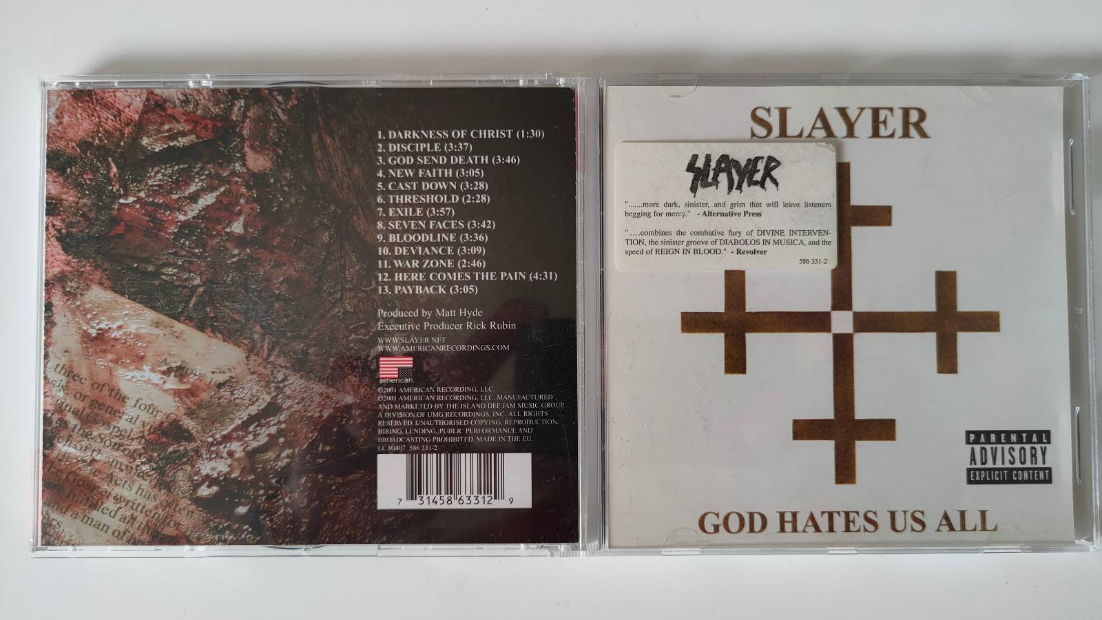 CD SLAYER God Hates Us ALL - Hudba na CD