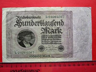 307* 100.000Mark - 1923 - R#82a - Německo
