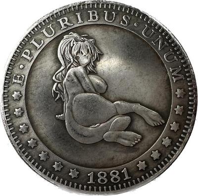 E Pluribus Unum - Medaile s dívkou One Dollar 1881