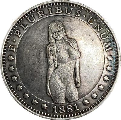 E Pluribus Unum - Medaile s dívkou One Dollar 1881