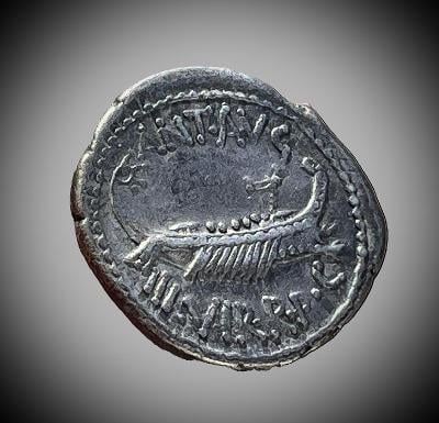 Denar Mark Antony 32-. -31. v. Chr. Legio VII