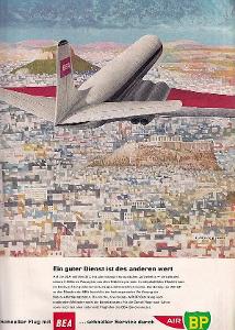 INTETRAVIA 1960 1.-12. let. prům. reklama letadla NATO FIAT BOEING 720