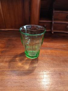 Stará moc hezká sklenice DURIT - Zelená - 1 kus