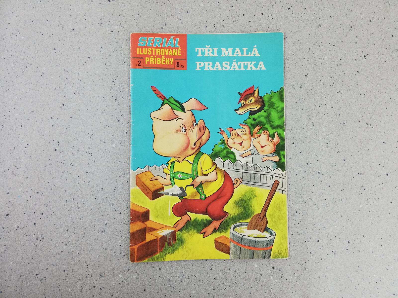 TRI MALÁ PRASIATKA - Ilustrované príbehy č. 2 - 1969 - komiks - Knihy a časopisy