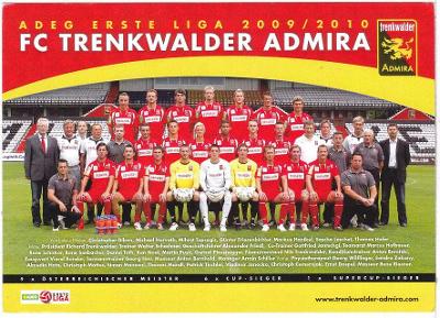 Rakouské fotbalové mužstvo FC Trenkwalder Admira