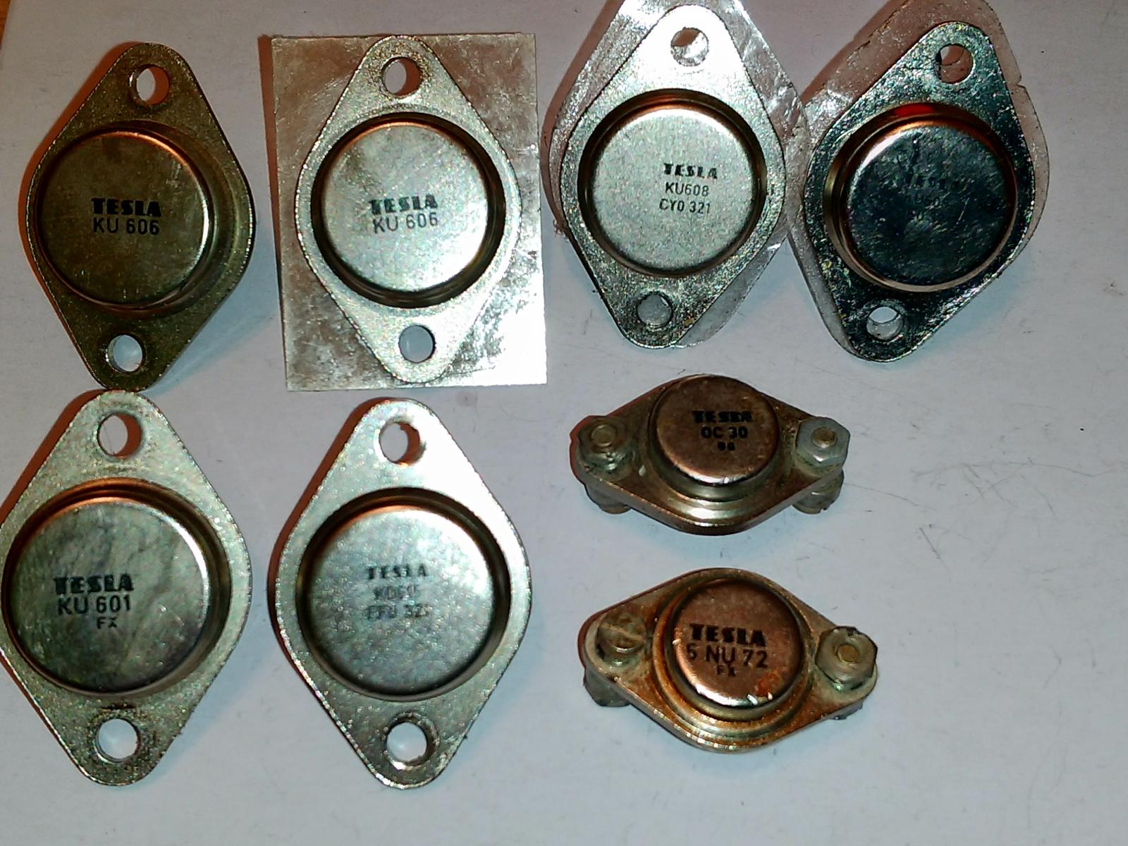 Tranzistory KU601, KU606, KU608, KU615, OC30 a 5NU72 - Elektronické súčiastky