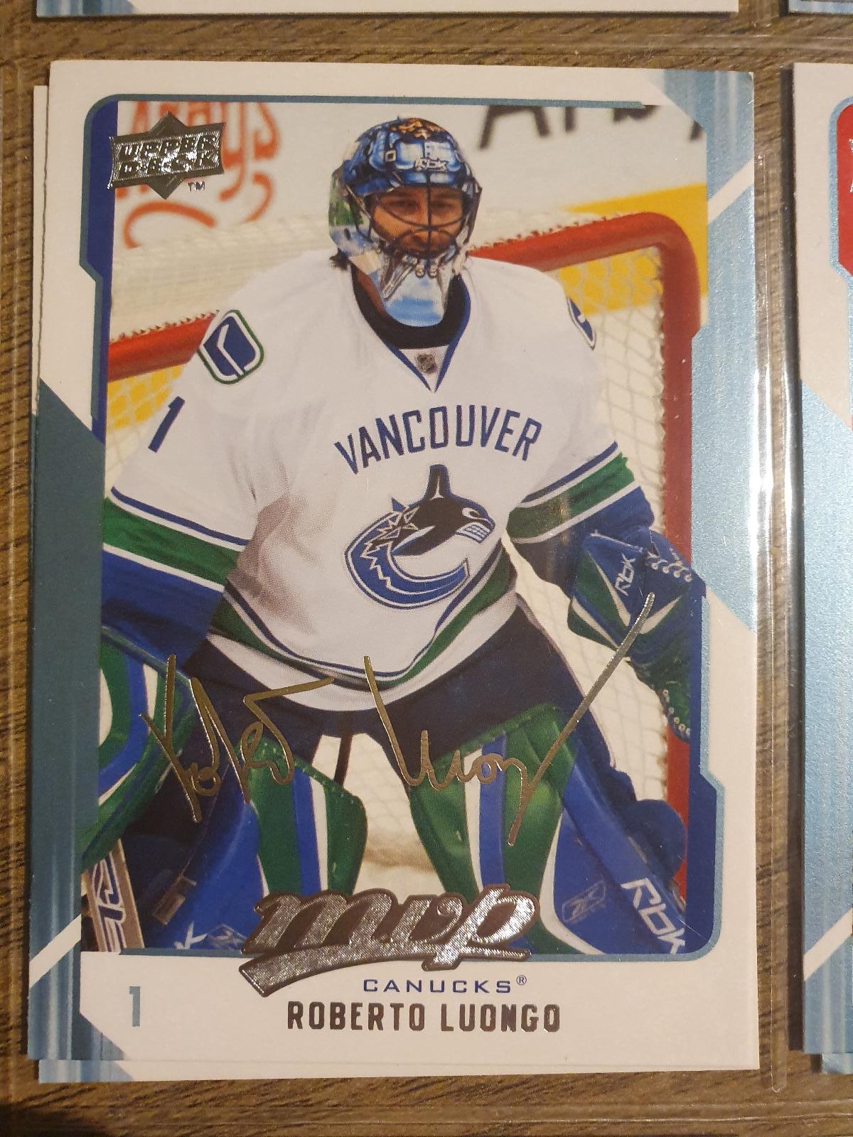 ROBERTO LUONGO Vancouver Canucks - Hokejové karty