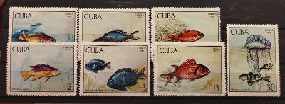 Kuba 1969 ** ryby komplet mi. 1483-1489