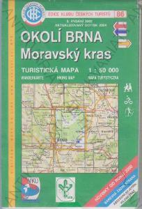 Okolí Brna Moravský kras Turistická mapa 1:50 000