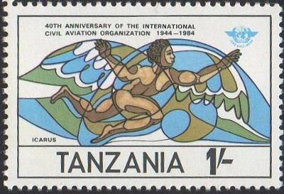 Tanzánie 1984 Mi: TZ 246** 40 let Mez. organizace pro civilní letectví
