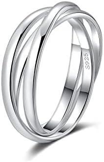 Stříbrné prsteny / 925 / 3 ks / od 1 Kč |001|