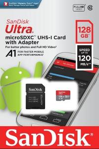 SanDisk Ultra micro SDXC 128GB s adaptérem UHS-I card up to 120MB/s