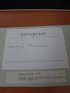 Autogram - Ondřej Trojan