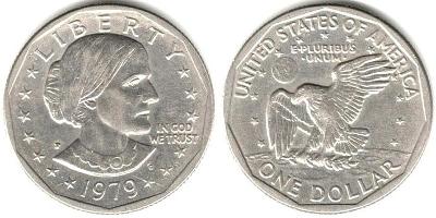 1 Dollar 1979 P, Susan B. Anthony - USA