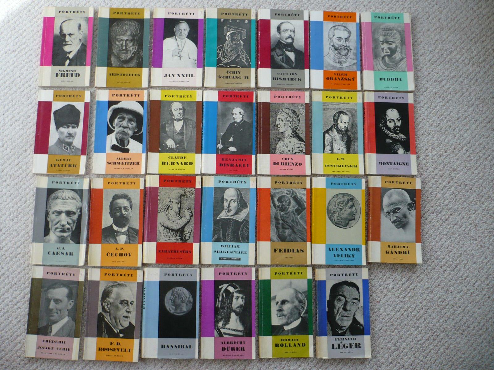 Portréty - slávne osobnosti (Gandhi, Budha, Freud, Dos - Knihy
