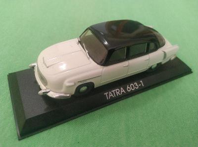 Kov.model TATRA 603-1 bílá