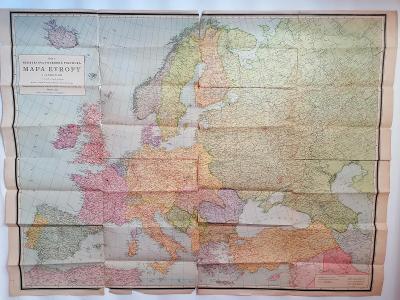Neubertova Mapa Evropy 1:4,500.000, Praha 1943