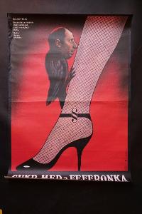Plakát k italskému filmu Cukr, med a feferonka, režie S. Martino ÚPF