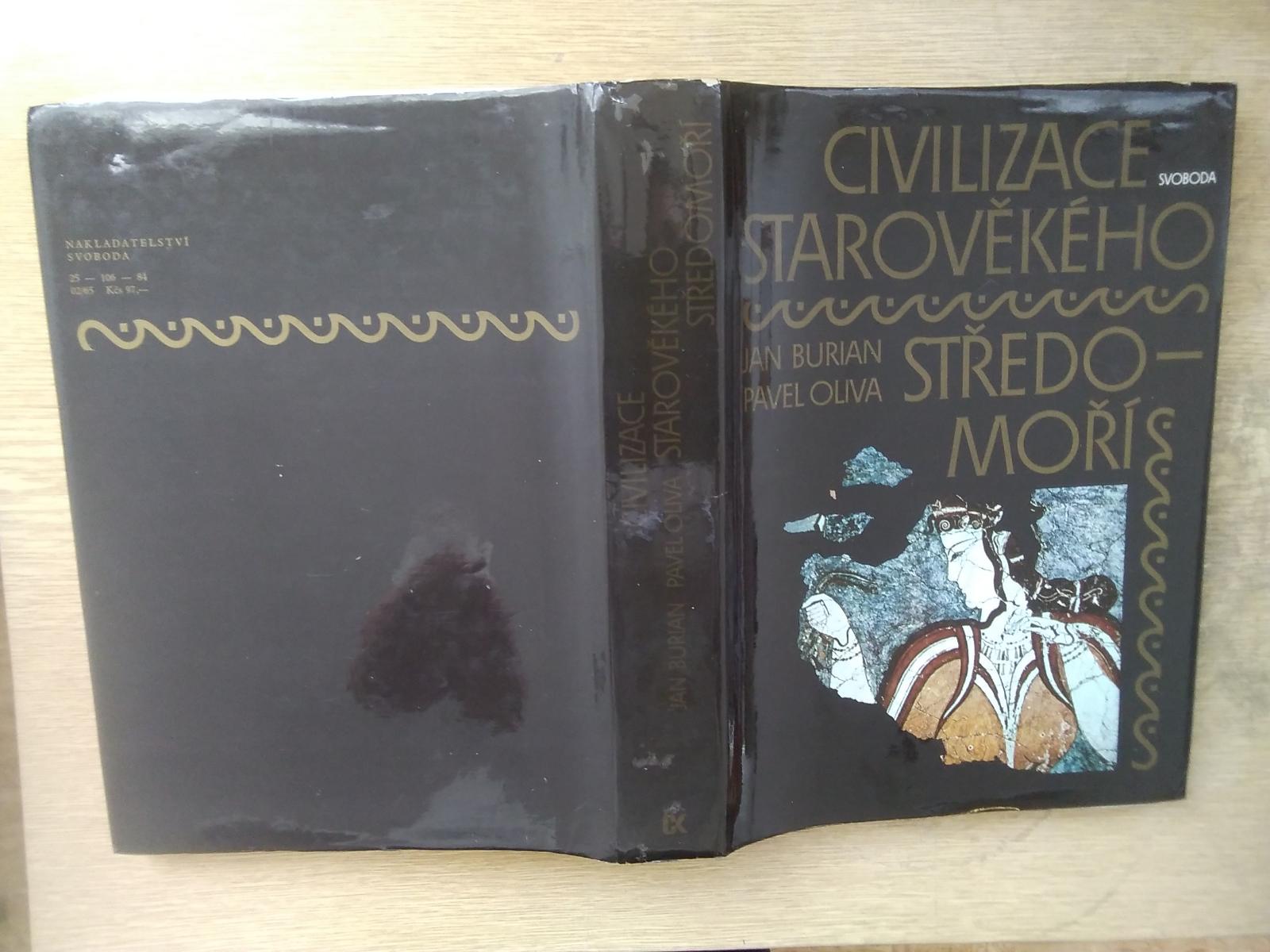 Kniha Civilizácia starovek. Stredomorie, J. Burian, 29x21cm(0786) - Odborné knihy