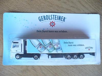 Kamion  MAN - reklama na minerální vodu GEROLSTEINER