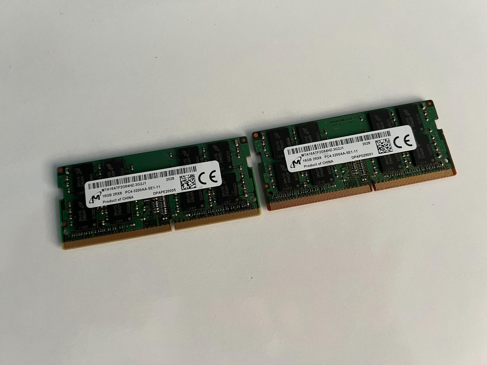 Operačná pamäť Micron (HP) 16GB (32GB), DDR4, 3200Mhz. - Notebooky, príslušenstvo