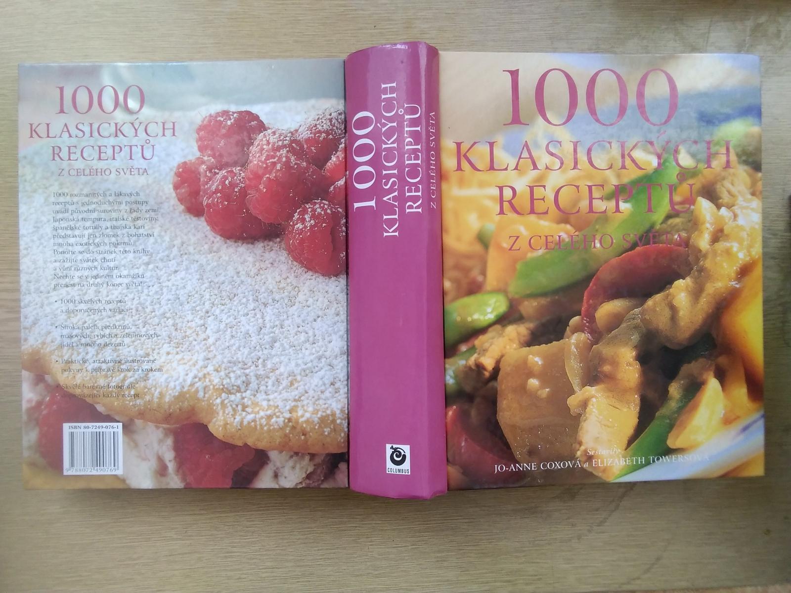 Kniha 1000 klasických receptov z celého sveta, J. Coxová, 28x22cm(0788) - Knihy a časopisy