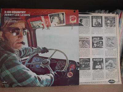 Jerry Lee Lewis – I-40 Country LP 1974 vinyl USA 1.press Country R'n'R