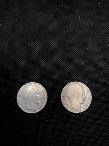 St. mince 10 Franků, 1929 a 1934, Francouzská republika č. 5728, 5730